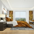thumbnail image 3 of Designart 'Molten Gold Exchange' Modern & Contemporary Duvet Cover Set, 3 of 4