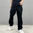 thumbnail image 2 of Men Baggy Printed Jeans Hip Hop Teenager Boy Streetwear Skateboard Y2K Trousers, 2 of 9