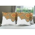 thumbnail image 6 of Ambesonne Ethnic Throw Pillow Cover 4 Pack, Paisley Eastern Oriental, 18", Multicolor, 6 of 7