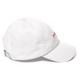 thumbnail image 3 of Clishirt Adult Unisex Embroidered Magenta Fish Adjustable White Classic Dad Hat, 3 of 7
