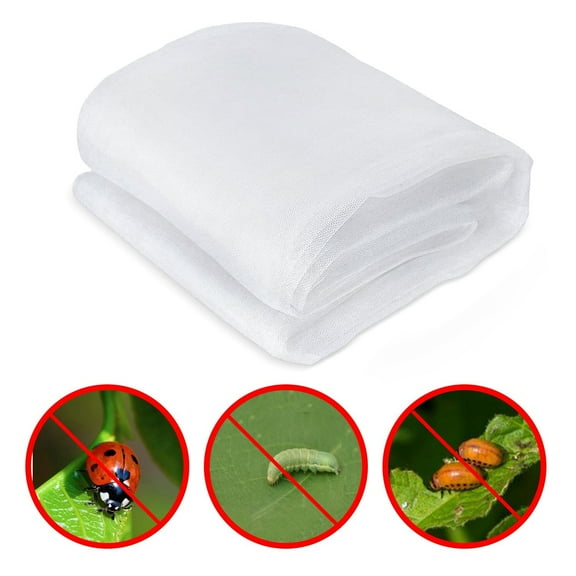 Garden Netting Pest Barrier, 10 ft x 100 ft Ultra Fine Mesh Mosquito Cicada Bird Bug Netting for Raised Garden Bed Greenhouse, Plant Row Cover for Protect Vegetables Fruits Flowers Trees from Insect