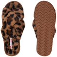 thumbnail image 3 of Alpine Swiss Women Fuzzy Fluffy Faux Fur Slippers Memory Foam Indoor House Shoes, 3 of 7