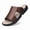 Red-brown, variant on Men's Summer Fashion Sandals, Breathable Beach Shoes with Open-Toe Design, Comfortable Outdoor Slip-On Sandals for Summer