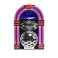 thumbnail image 4 of Victor VDTJ-1550 Broadway Altavoz Bluetooth CD Jukebox de escritorio con radio FM, iluminación LED multicolor y entrada auxiliar: perfecto para transmisión de música de estilo retro e iluminación ambi, 4 of 5