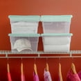 thumbnail image 5 of Sterilite 24 Pack Stacking Storage Container Tub with Lid, 16 Quart, Mint, 5 of 6