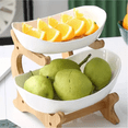 thumbnail image 3 of Frutero Cesta De Cocina Organizador De Frutas Rack 2 Niveles Xtellar blanco, 3 of 4