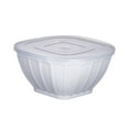 thumbnail image 1 of LCXmlly Change Wallet Stackable Meal Prep Salad Bowl Square Plastic Bowl with Lid Spacesaving Kitchen Supply, 1 of 6