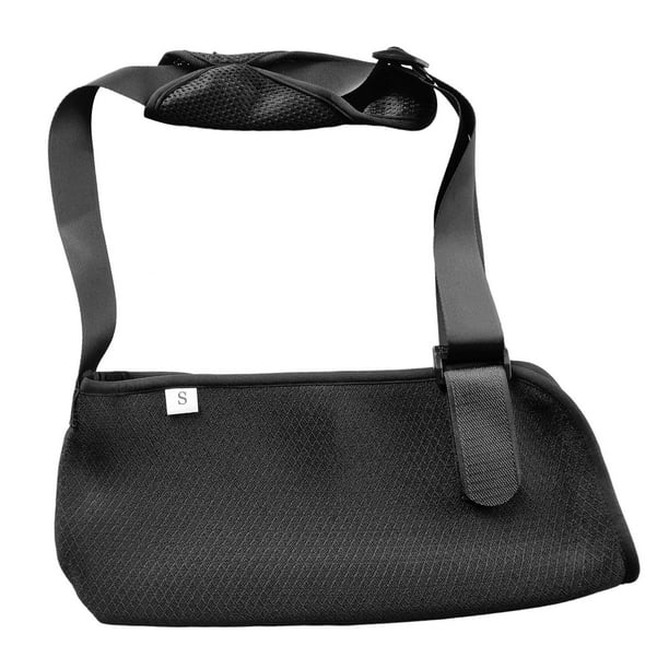 Cabestrillo de brazo acolchado ajustable inmovilizador de hombro correa de soporte estabilizador para cirugía de codo de muñeca esguince roto manguito , S para adultos Sunnimix Soporte de cabestrillo para brazo