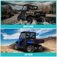 thumbnail image 2 of Kojem Smoke Rear Windshield for 2013-2023 Polaris Ranger XP 900 1000 CREW XP 570 Tinted, 2 of 12