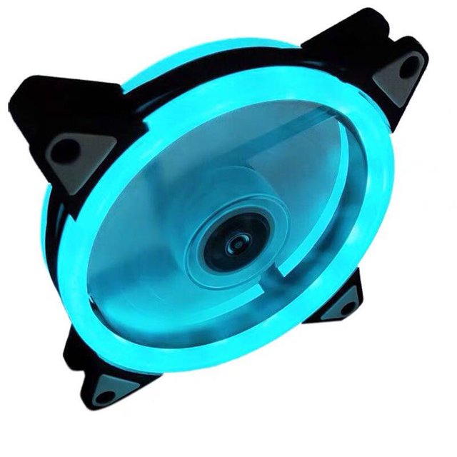Ventilador de chasis LED 12cm Aurora Solar Eclipse 16LED 12025 LED frío de doble apertura chasis de computadora disperso