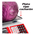 thumbnail image 4 of Báscula Digital Comercial Vins-40 Kg LCD 33x23 cm Belug Roja Plata, 4 of 5