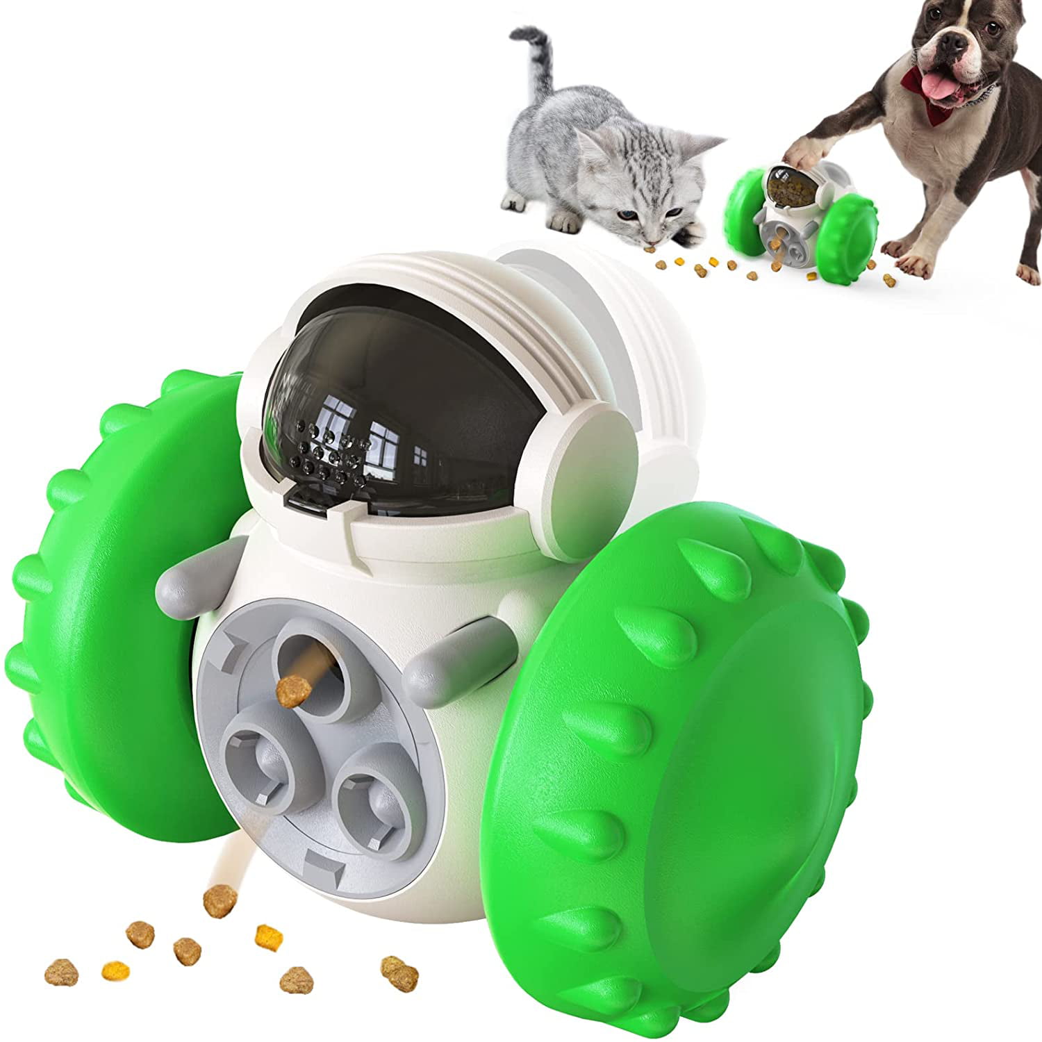 Dog Food Puzzle Toy 2 Levels, Slow Feeder for Large Small Dogs, Dog Treat  Feeding Toys for IQ Training, Dog Entertainment Toys, 4.2 Height 