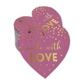 thumbnail image 1 of Inkdotpot Real Gold Foil Made With Love Wedding Tags Favor Hang Paper Tags 100 Pieces, 1 of 1