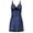 1-Blue, variant on Ersazi Sexy Women Versatile Comfort Temperament Solid Sexy Sleeping Dress Matching Pajamas for Couples Black S