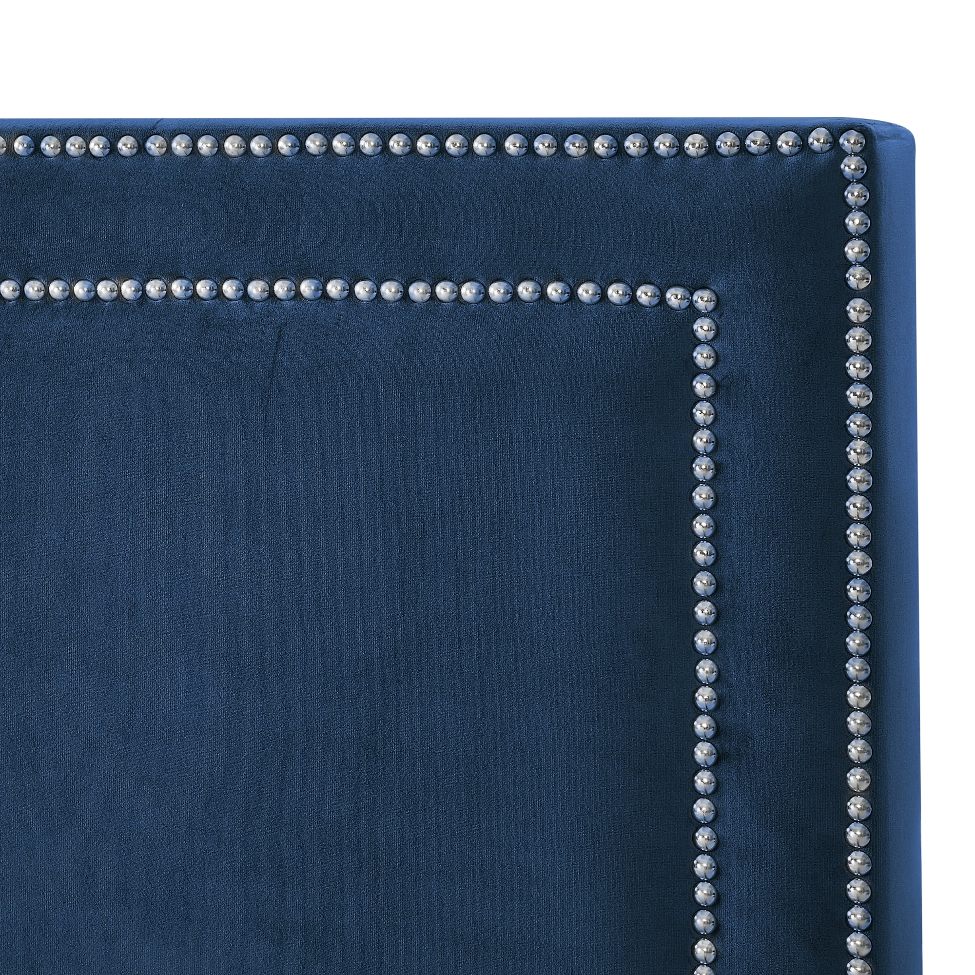 Inspired Home Reese Velvet Upholstered Platform Bed