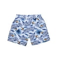 thumbnail image 6 of Seyurigaoka Family Matching Swimwear Shorts Dad and Son Leaf Print Beach Trunks Summer Casual Holiday Men Boys Swim Pants, 6 of 8
