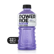 POWERADE Zero Sugar Grape, ION4 Electrolyte Enhanced Fruit Flavored Zero Sugar Zero Calorie Sports Drink w/ Vitamins B3, B6, and B12, Replenish Sodium, Calcium, Potassium, Magnesium, 32 fl oz