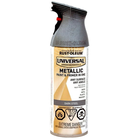 Rust-Oleum Universal All-Surface Dark Steel Metallic Finish Spray Paint and Primer