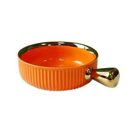 

Haifle Phnom Penh Ceramic Solid Color Casserole Dish Lasagne Dish With Handle Pasta Bake Dish For Oven Non Stick Porcelain Bakeware-Orange