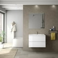 thumbnail image 3 of Ws Bath Collections Flora C80.100 NO Flora 32" Wall Mounted Single Basin Vanity Set - Wood, 3 of 3