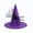 Purple, variant on Honmine Classic Pointed Wizard Hat with Black Bug Ornament Non Woven Fabric, Adult Kid Role Outfit Halloween Party Dress Up, Holiday Wear Accessory