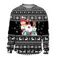 thumbnail image 4 of NLLSHGJ Chandail à Capuchon Homme Automne et Hiver Tendance Décontractée Imprimé de Noël Chandail Col Rond Chandails en Molleton Graphiques Amusants Fermeture à Glissière Design Graphique, 4 of 4