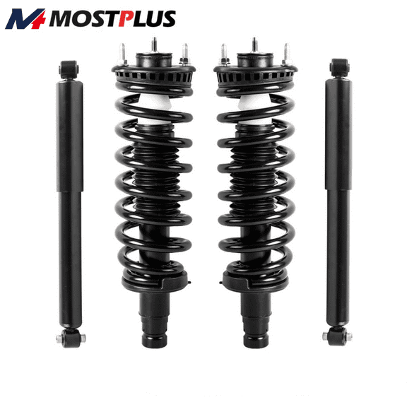 MOSTPLUS Set(4) Front Rear Shock Absorber Struts Assembly for Chevy Trailblazer GMC Envoy