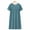 Blue, variant on Summer Women's Nightgowns Cotton Silk Short Sleeved Sleep Dress New Loose Fitting Home Wear Elderly Sleepwear Plus Size Dress