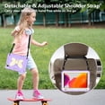 thumbnail image 5 of JTCASES for iPad Mini 6 8.3" Case, Crossbody Lanyard Pencil Holder Butterfly Wings Kickstand PC Silicone Kids-friendly Sockproof Back Shell, Beige +Purple, 5 of 9
