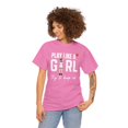 thumbnail image 2 of Play like Girl try to keep up for Clark 22 Basketball fan Unisex Cotton Tee, 2 of 7