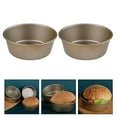 thumbnail image 3 of MIANGASTORE 2 Pcs Moules à Gâteau au Fromage Ronds Antiadhésifs Moules de Cuisson Pudding Pain Cadeau, 3 of 8