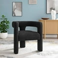 thumbnail image 2 of Armchair Accent Chair, Black, Fabric, Living Kitchen Cafe Bistro Hospitality Restaurant, Modern Contemporary HB34869, 2 of 9