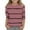 Pink, variant on Maean 3/4 Striped Blouse for Girls Cotton Comfy Shirts Kids Girl Round Neck Pullover Tee Tops