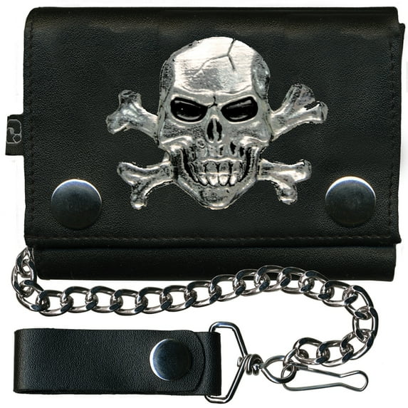 Jolly Roger Leather Wallet