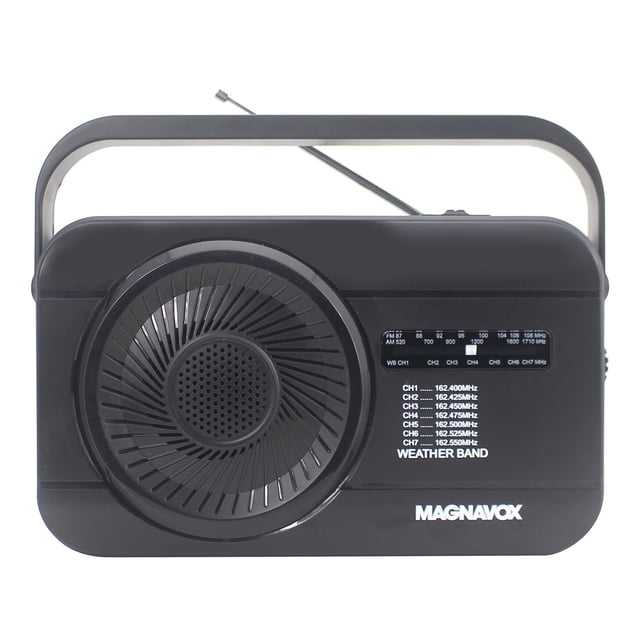 Radio meteorológica Magnavox MR4181W 7 con canales meteorológicos dedicados y radio AM/FM, radio que