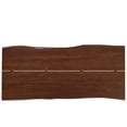 thumbnail image 5 of 96 Inch Dining Table, Brown Black, Wood, Rectangular, Mid Century Kitchen Cafe Bistro Hospitality Restaurant, Modern Contemporary HB34395, 5 of 11