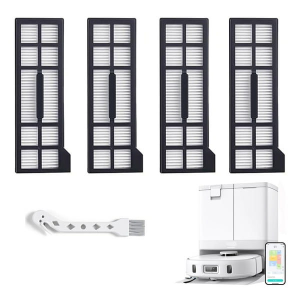 Replacement HEPA Filter Compatible with Eufy X10 Pro Omni Robot Vacuum Cleaners, Replacement Parts Filters, 4 Filters