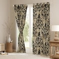 thumbnail image 3 of Erosebridal Vintage Damask Curtains and Drapes (38x54), Bohemian Hippie Floral 30%-50% Blackout Curtains for Bedroom, 3 of 6