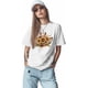 thumbnail image 2 of Womens Tops Cowboy Hat Sunflower Cotton Short Sleeve Round Neck T-Shirt Trendy Comfortable, Vintage Floral, 2 of 7