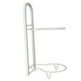 thumbnail image 2 of koolsoo 2 Layer Basketball Display Rack Balls Storage Rack for Rugby Ball Gym Soccer White, 2 of 9