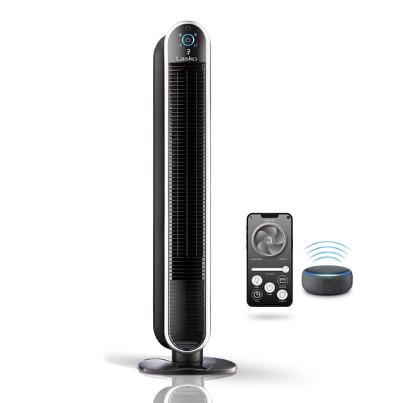 Ventilador de torre Lasko T40733 Smart con control de voz Wi-Fi de 40 pulgadas