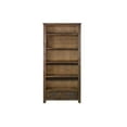 thumbnail image 2 of Crafters and Weavers Arts and Crafts Wood Open Shelf Bookcase in Oak/Walnut, 2 of 5