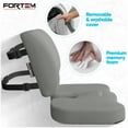 thumbnail image 4 of FORTEM Office Chair Cushion and Back Support for Office Chair, Lumbar Support Pillow, Memory Foam, Non Slip Sitting and Back Rest for Gaming, Car Seat Cushion, Chair Pad, 4 of 10