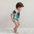 thumbnail image 2 of Kdxio Surfing Shark Pattern Unisex Baby Cotton Short Sleeve Bodysuits-12 Months, 2 of 5