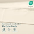 thumbnail image 5 of Casa Platino 100% Cotton Sheets Full Size Bed Sheets - 450 Thread Count 100% Cotton Sheets, 4PC Bed Sheets Full Size, Breathable Full Size Sheets Deep Pocket Set, Hotel Luxury Sheets - Ivory, 5 of 7