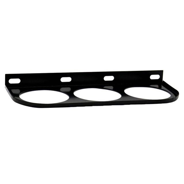 2 Pulgadas 52 Mm Universal Car 3 Agujeros Triples Calibre a-Pillar Meter Soporte de Montaje en Pod de Tablero Hierro Negro Macarena Titular del manómetro