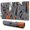 Gray Halloween Ghosts, variant on Long Mouse Pads for Desk,Gray Halloween Skulls Desk Mats on Top Of Desks, Desk Mouse Pad Extra Large with 3mm Non-Slip Base and Stitched Edge for Gaming,Office,Work,Home 31.5"x11.8"