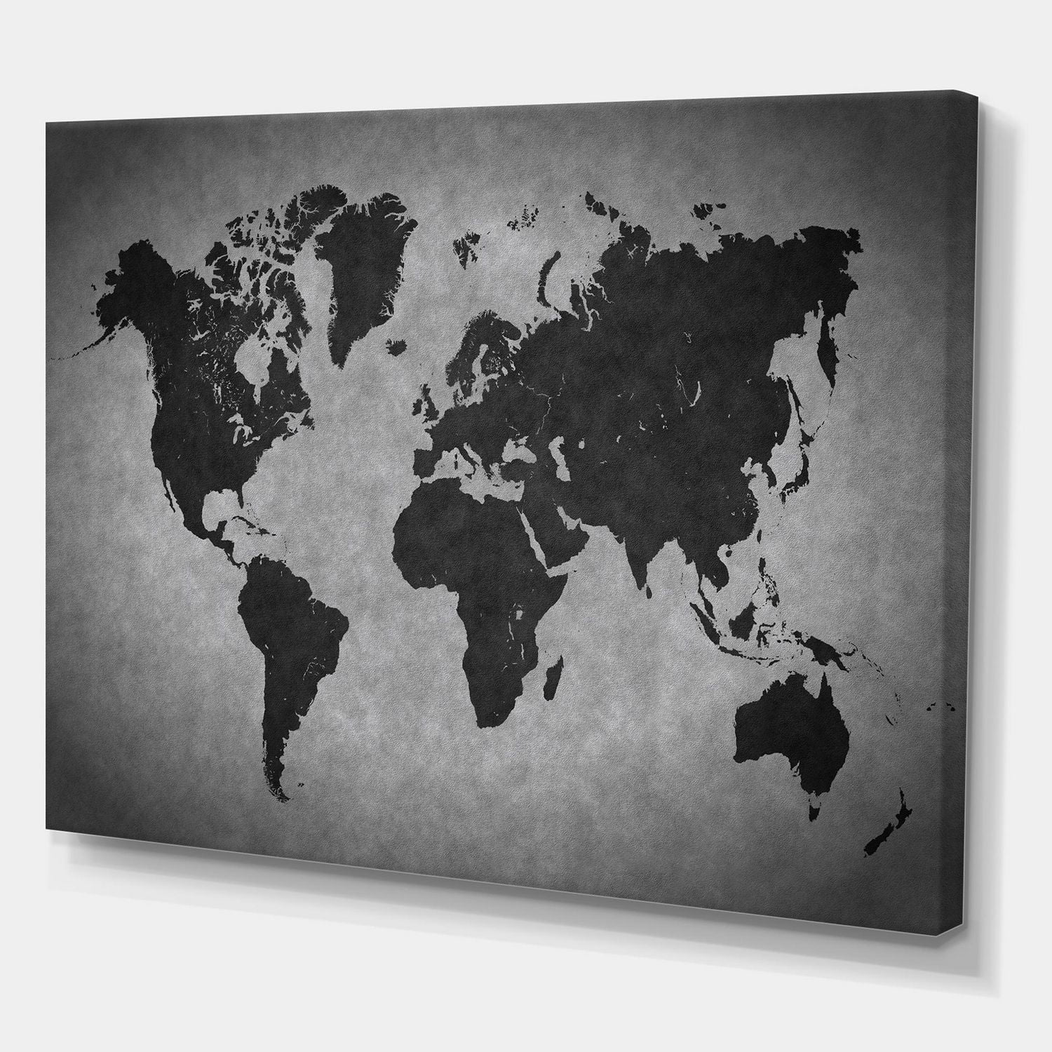 Designart Ancienne carte du monde IX Art mural sur toile