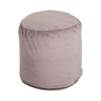 Majestic Home Goods Faux Suede Indoor Ottoman Pouf