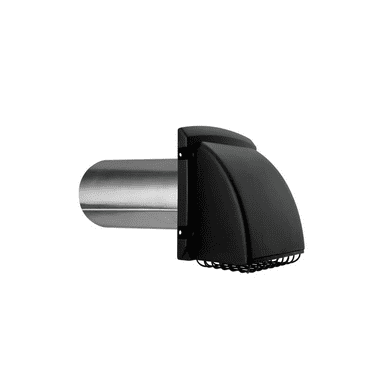 Everbilt 4 in. Wide Mouth Black Vent Hood